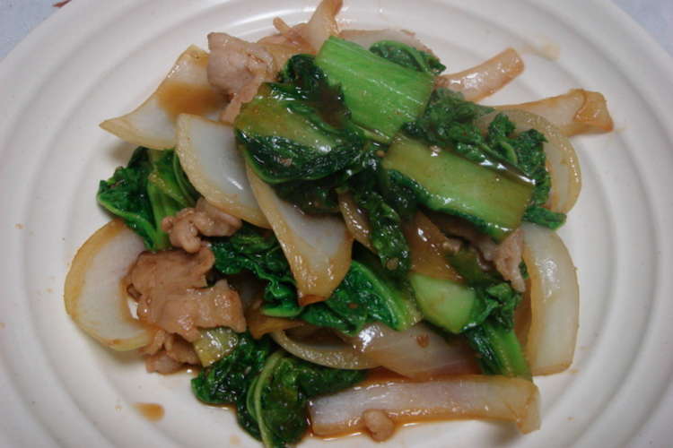 かつお菜と豚バラのジャン炒め レシピ 作り方 By メグパク子 クックパッド 簡単おいしいみんなのレシピが364万品