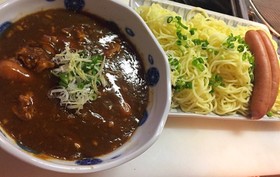 超即席 カレーつけ麺 ザックリ10分!
