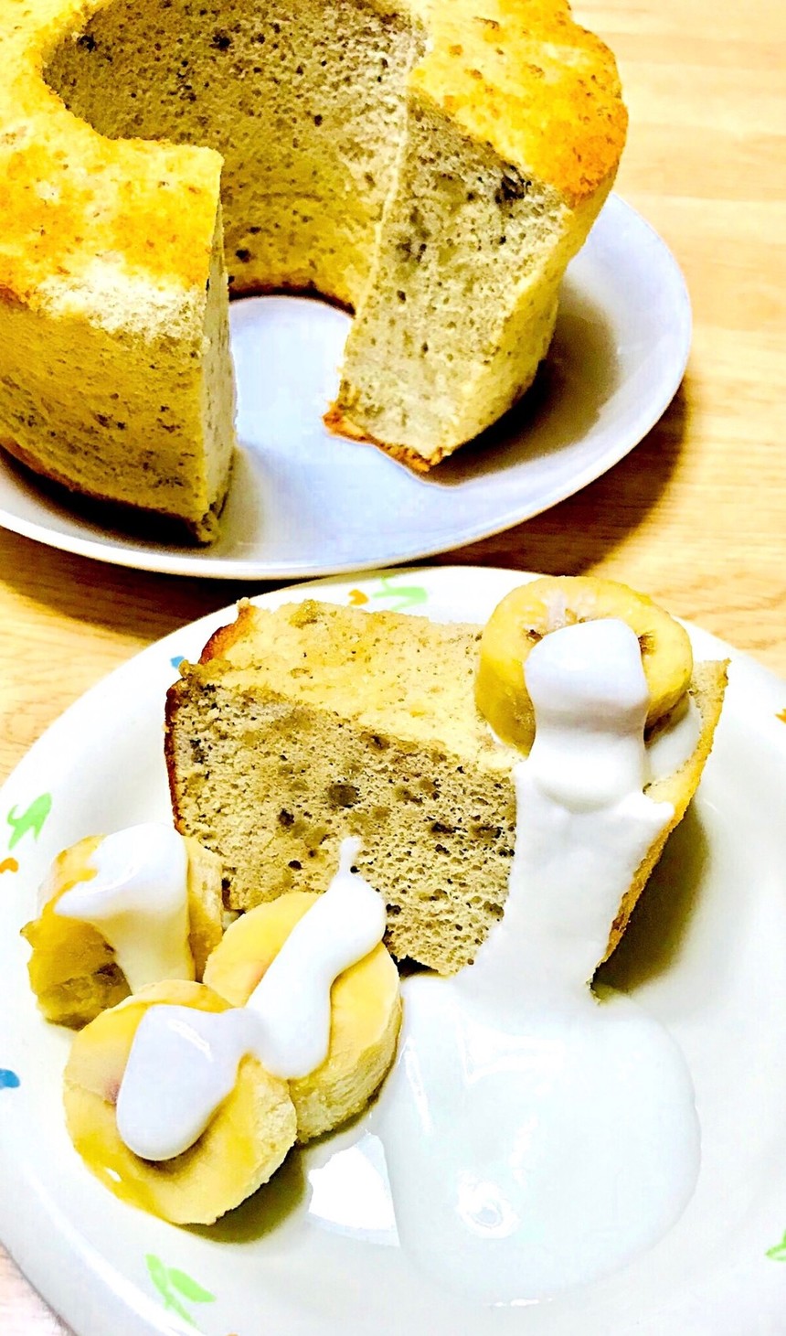 バナナシフォンケーキの画像