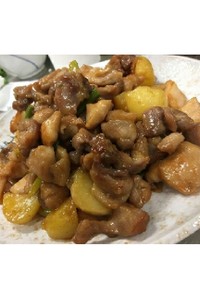 親鶏と草津野菜の甘辛炒め~おみやげ隊弁当