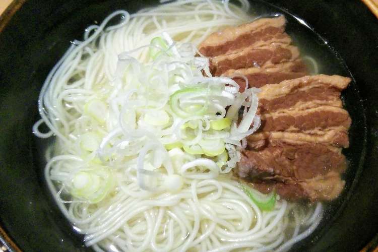 家にある物で簡単 沖縄ソバ風にゅうめん レシピ 作り方 By けい クックパッド