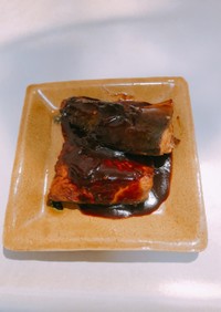 液体パルスイートで作る鯖の味噌煮