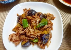 夏野菜と豚こまのポン酢炒め