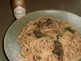 コンビーフのパスタ