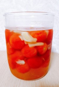 生姜香るトマトの甘酢漬け