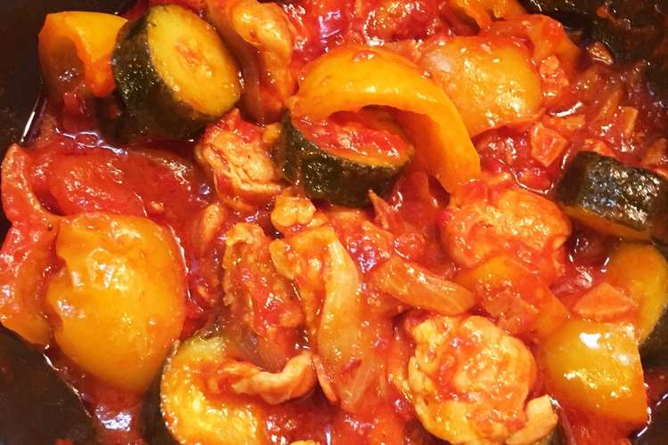 Xmas簡単チキンのホールトマト缶煮こみ レシピ 作り方 By Eri An クックパッド 簡単おいしいみんなのレシピが375万品