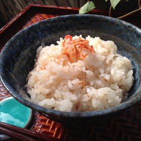 ポリ袋湯煎『桜海老と白ごまの炊き込みご飯