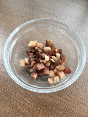トッピング用カリカリベーコンの作り方