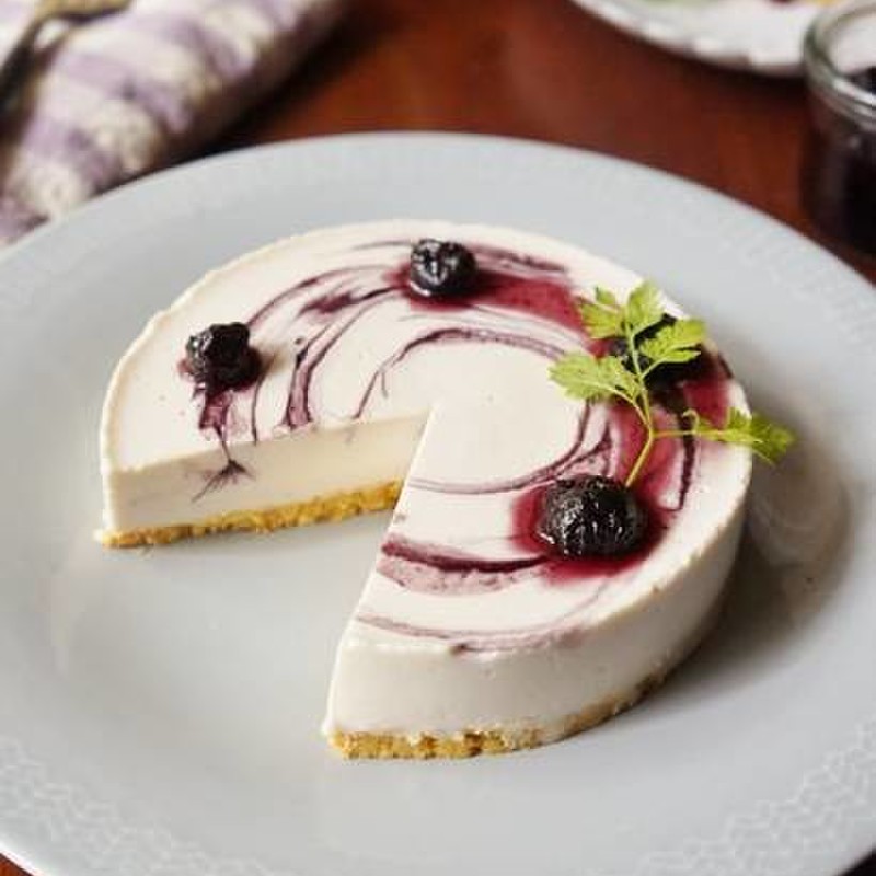 みんなが作ってる レアチーズケーキ ブルーベリーソースのレシピ クックパッド 簡単おいしいみんなのレシピが374万品