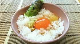 大人のTKG♡わさび卵かけごはん♡