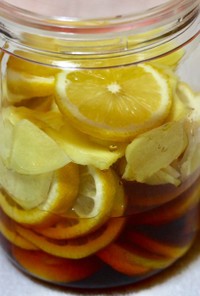 保存食-3 レモンと生姜の蜂蜜漬け