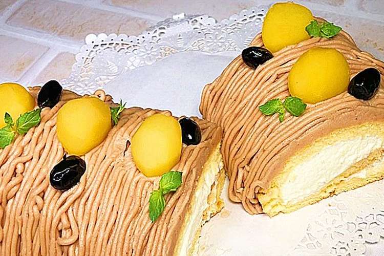 モンブランロールケーキ レシピ 作り方 By ひろまるクック クックパッド 簡単おいしいみんなのレシピが353万品
