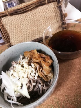 ラー油ダレ☆冷やし肉そば