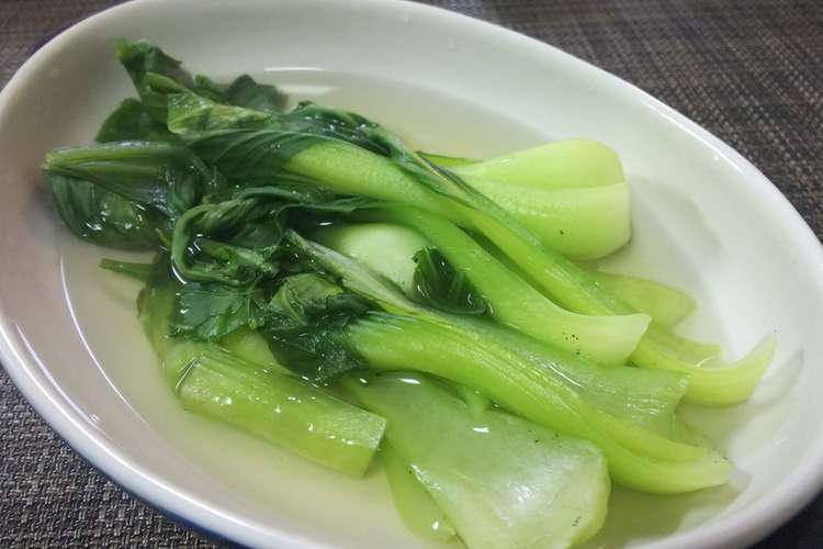 簡単冷製 チンゲン菜の煮浸し レシピ 作り方 By ペチペチペーチ クックパッド 簡単おいしいみんなのレシピが356万品