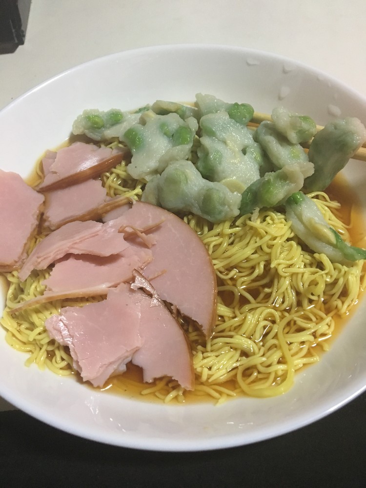 【レンジ】冷やしラーメン【朝食/夜食】の画像