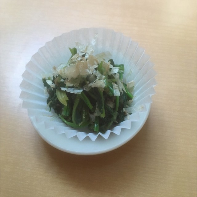 お弁当にほうれん草のおひたし レシピ 作り方 By クックミホ クックパッド