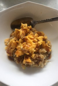 簡単ランチ★ソースと炒り卵の炒めご飯