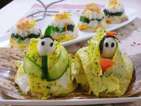 ひな祭り子供が喜ぶ★かわいいちらし寿司★