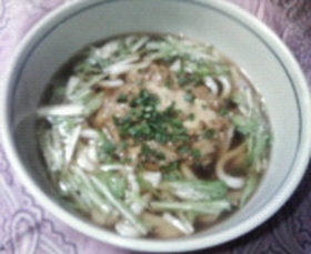 ☆納豆うどん金のごまだれ焙煎ナッツ風味☆