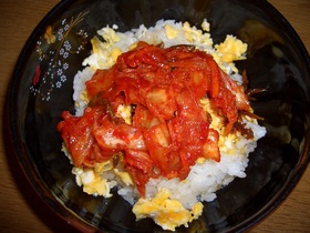 いかなごキムチどんぶり