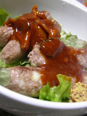 【男の料理】自家製ソーセージ丼