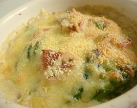 お麩の春グラタン