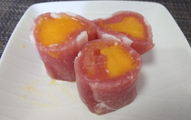 簡単美味・冷凍マンゴーで生ハム巻きの写真