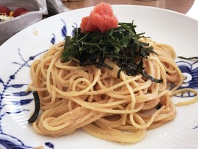 かんたん☆贅沢明太子スパゲティ
