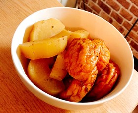 魚河岸揚げと大根の煮物♡茅乃舎だし
