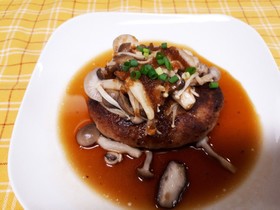 ポークバーグ~和風きのこソース