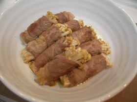 柚子胡椒☆豚肉巻きえのき