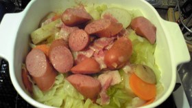 春!フランクフルトの野菜煮