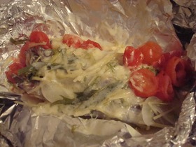 ししゃものチーズホイル焼き