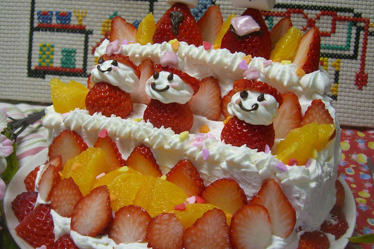 ひな祭りに ひな壇ケーキ レシピ 作り方 By Dora Neko クックパッド