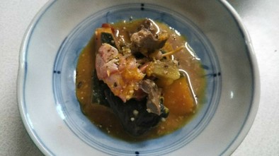 南瓜とエビの煮物（血管ダイエット1273の写真