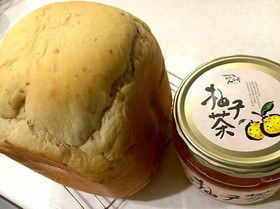 いい香り♡柚子茶で米粉入り食パン
