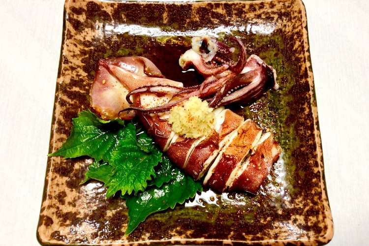 簡単 イカ焼きの和風だれ 生姜シソ風味 レシピ 作り方 By お料理ニャロメ クックパッド 簡単おいしいみんなのレシピが371万品
