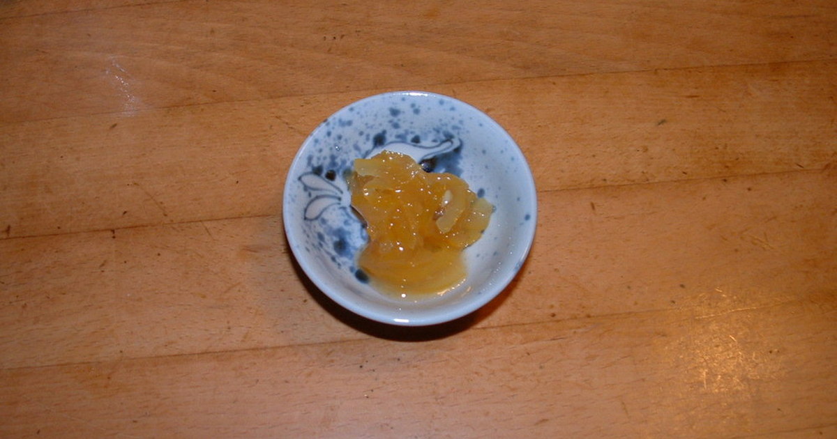 おばあちゃんの知恵 柚子の砂糖煮 レシピ 作り方 By 湘南の魔女まもりん クックパッド 簡単おいしいみんなのレシピが365万品