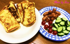 簡単!ふわふわフレンチトースト朝ごはん