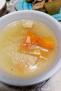 ごま油香る冬瓜の中華スープ
