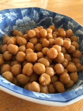 簡単一品ヘルシー副菜☆ひよこ豆の生姜煮