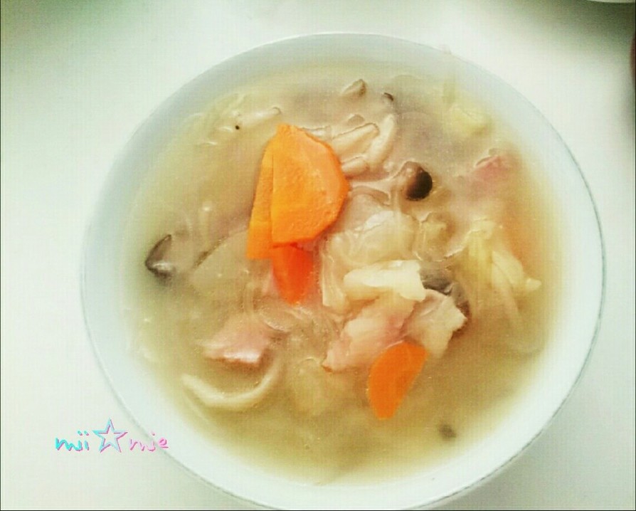 夕顔の中華スープの画像