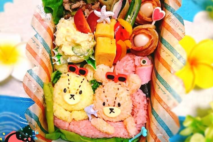 ルルロロちゃんの夏休み キャラ弁 レシピ 作り方 By にｬん吉 クックパッド 簡単おいしいみんなのレシピが365万品