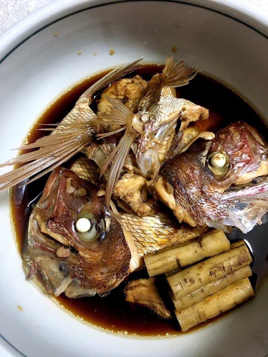 美川天然真鯛のあら煮の画像