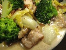 鶏肉のマスタードクリーム煮