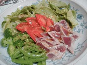鰹の洋風たたきサラダ