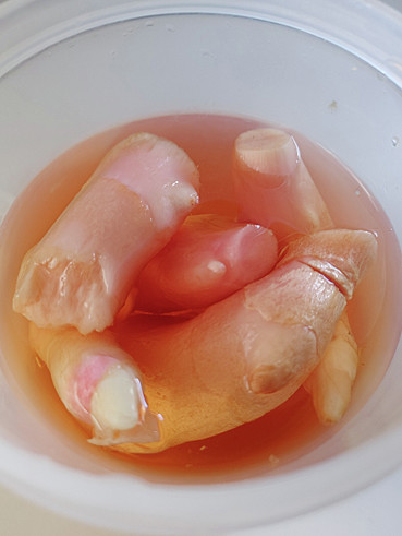 新生姜のさし酢漬けの画像
