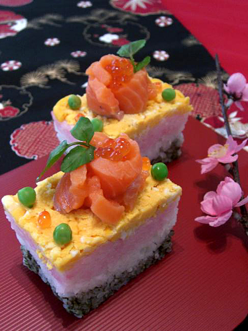 ショートケーキ☆ちらし寿司の画像