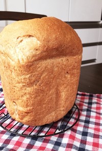 シンプル朝食向き☆小麦ふすま入り食パン