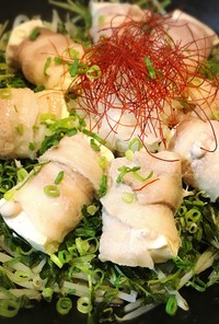 【ダイエット】肉巻き豆腐の野菜蒸し
